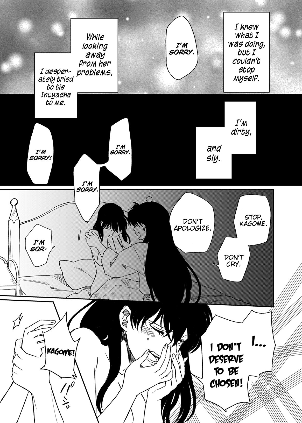 [わんわんお (もとび)] 旅中の犬かごが葛藤しながらエッチする話 (犬夜叉) [英訳] [DL版]