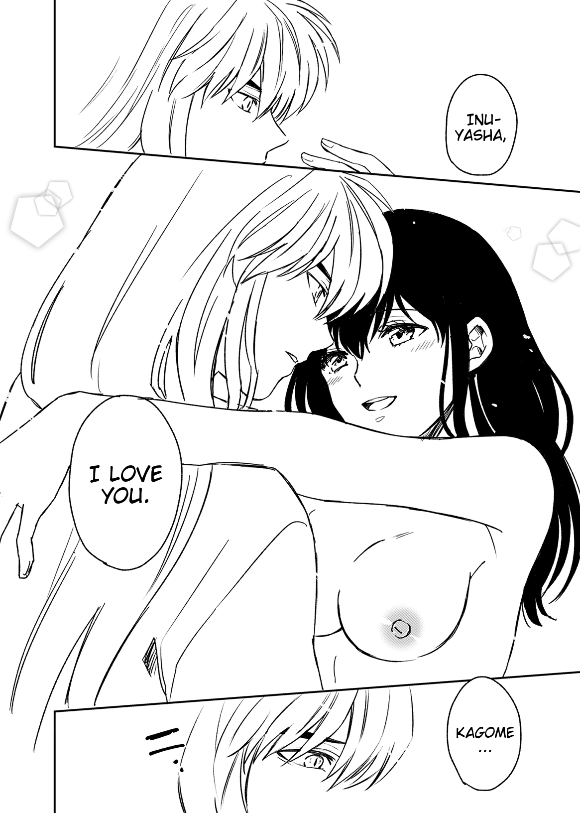 [わんわんお (もとび)] 旅中の犬かごが葛藤しながらエッチする話 (犬夜叉) [英訳] [DL版]