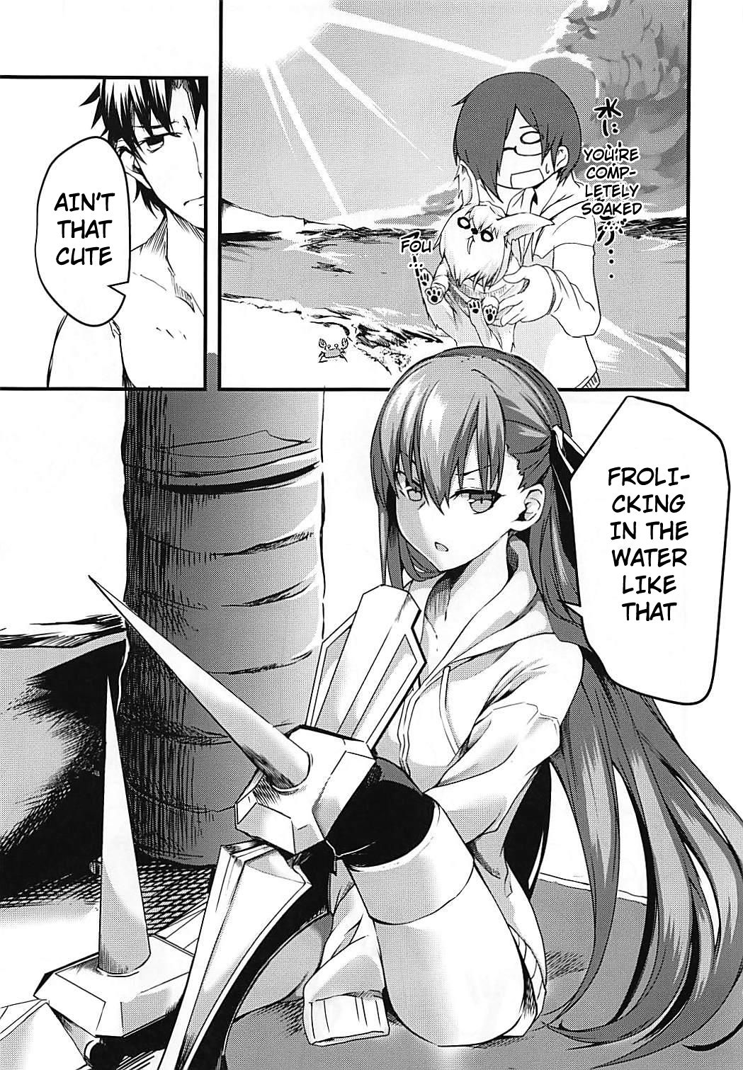 (C94) [となりの駄菓子屋さん (ku-ba)] メルトが水着に着替えたら。 (Fate/Grand Order) [英訳]