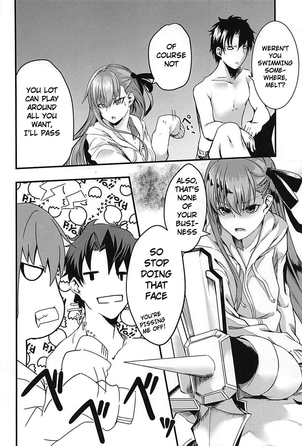 (C94) [となりの駄菓子屋さん (ku-ba)] メルトが水着に着替えたら。 (Fate/Grand Order) [英訳]