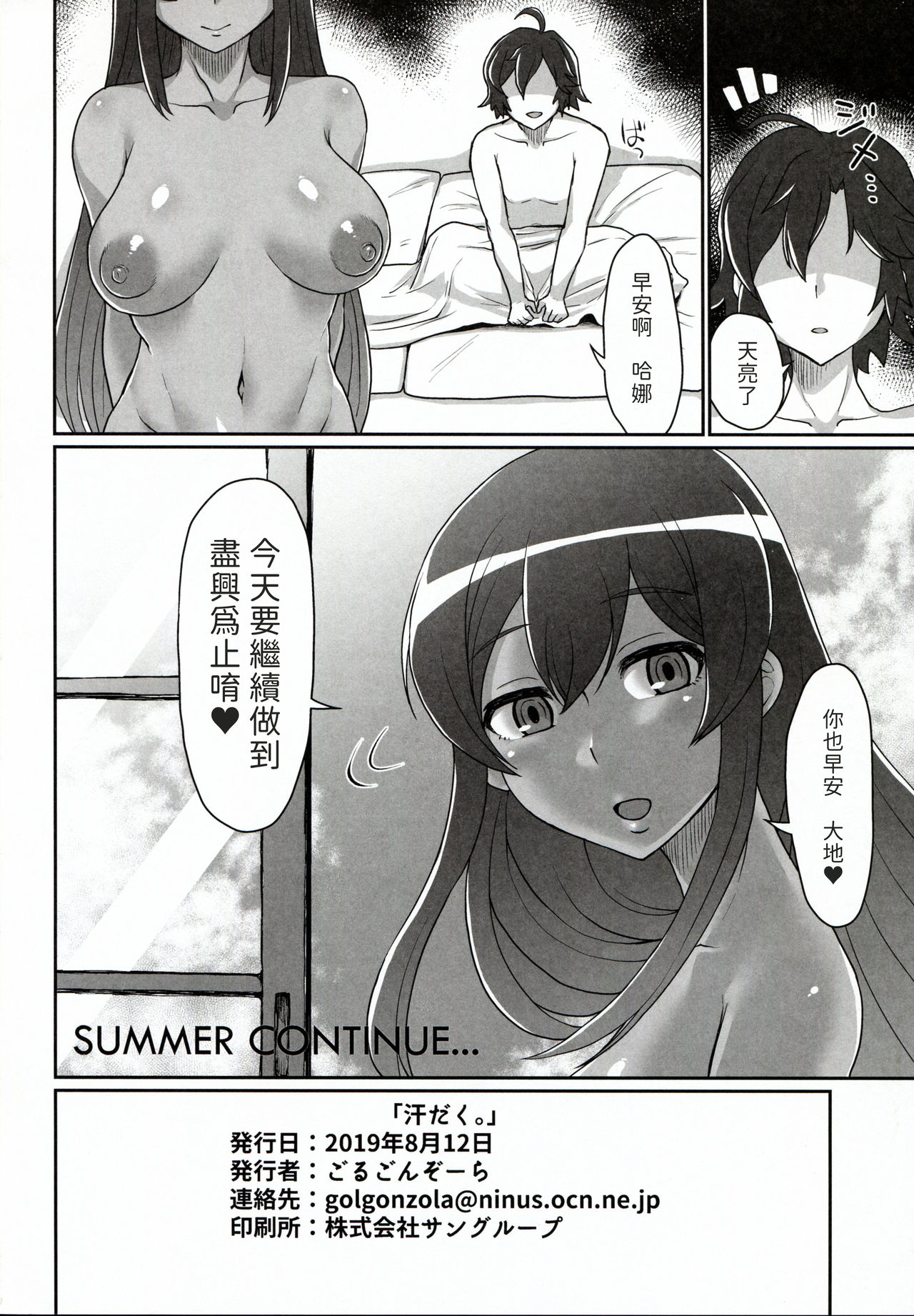 (C96) [ParadiseGom (ごるごんぞーら)] 汗だく。 (キャプテン・アース) [中国翻訳]