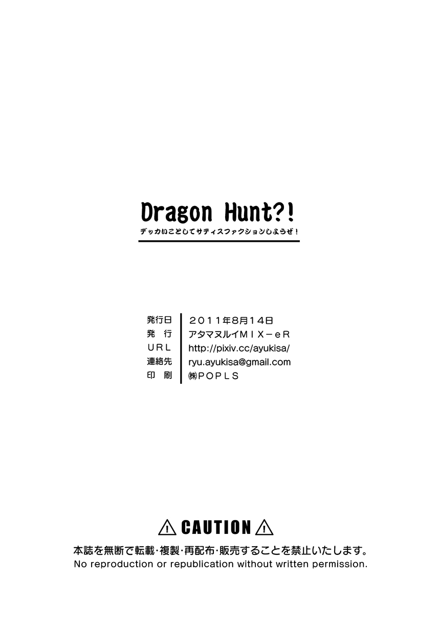 (C80) [アタマヌルイMIX-eR (アユキサ)] Dragon Hunt?! [英訳]