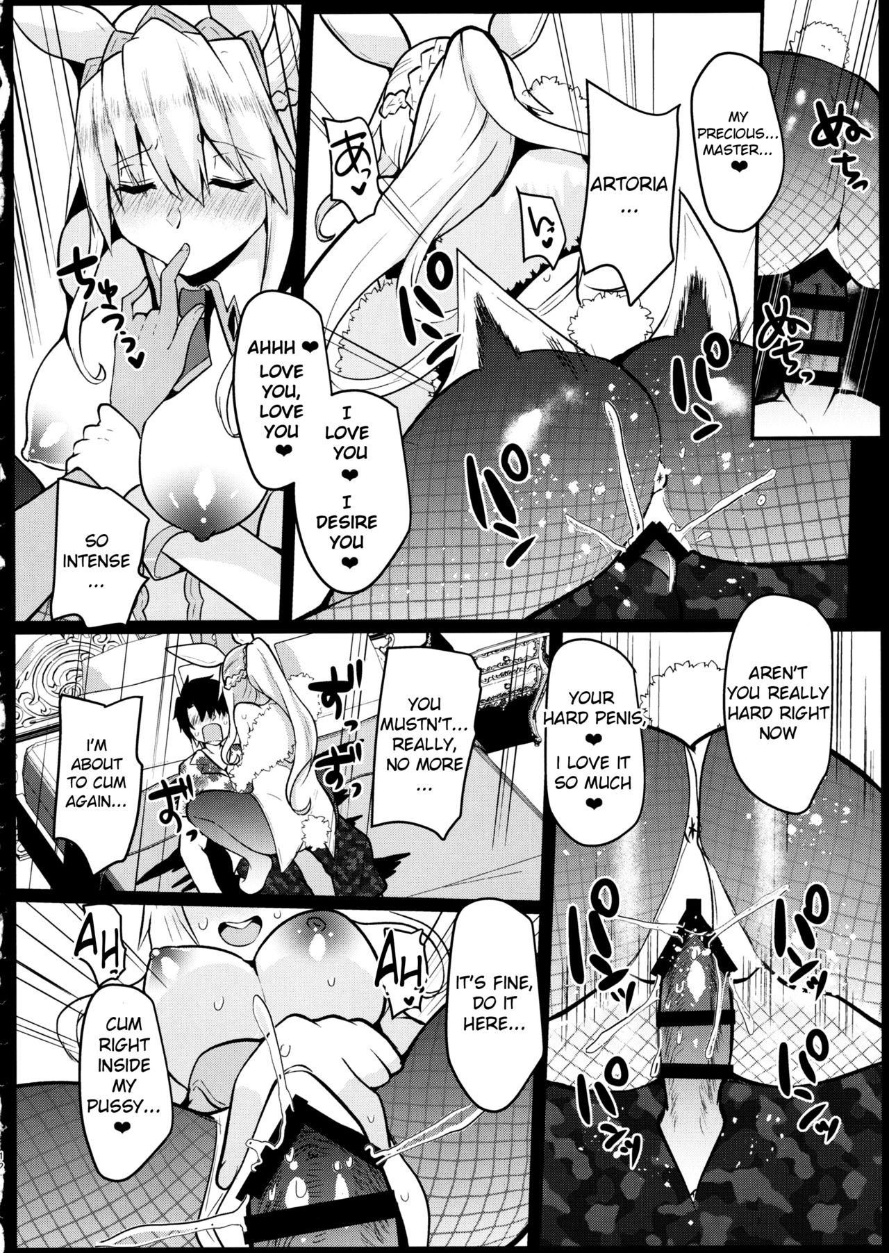 (C97) [空想モノクローム (あび)] バニーになったアルトリアは性欲がすごい (Fate/Grand Order) [英訳]