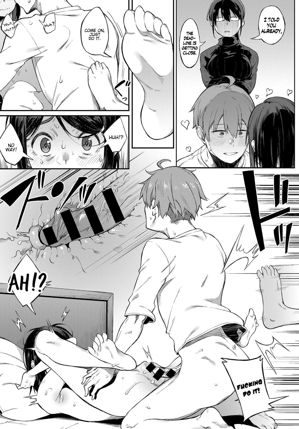 [スピリタス太郎] 締め切りギリギリThreesome (COMIC アンスリウム 2019年12月号) [英訳] [DL版]