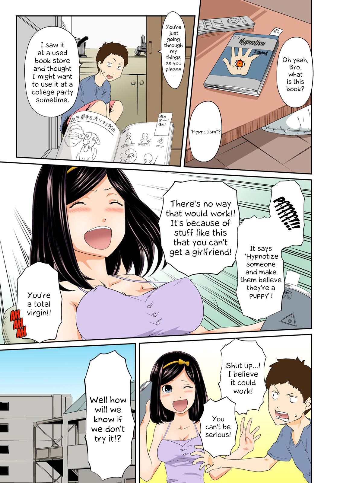 [九波ヒメヒコ、赤髭] ぺろハメ催眠術! ～生意気な妹よ、犬にな～れ!～ 1-3 [英訳]