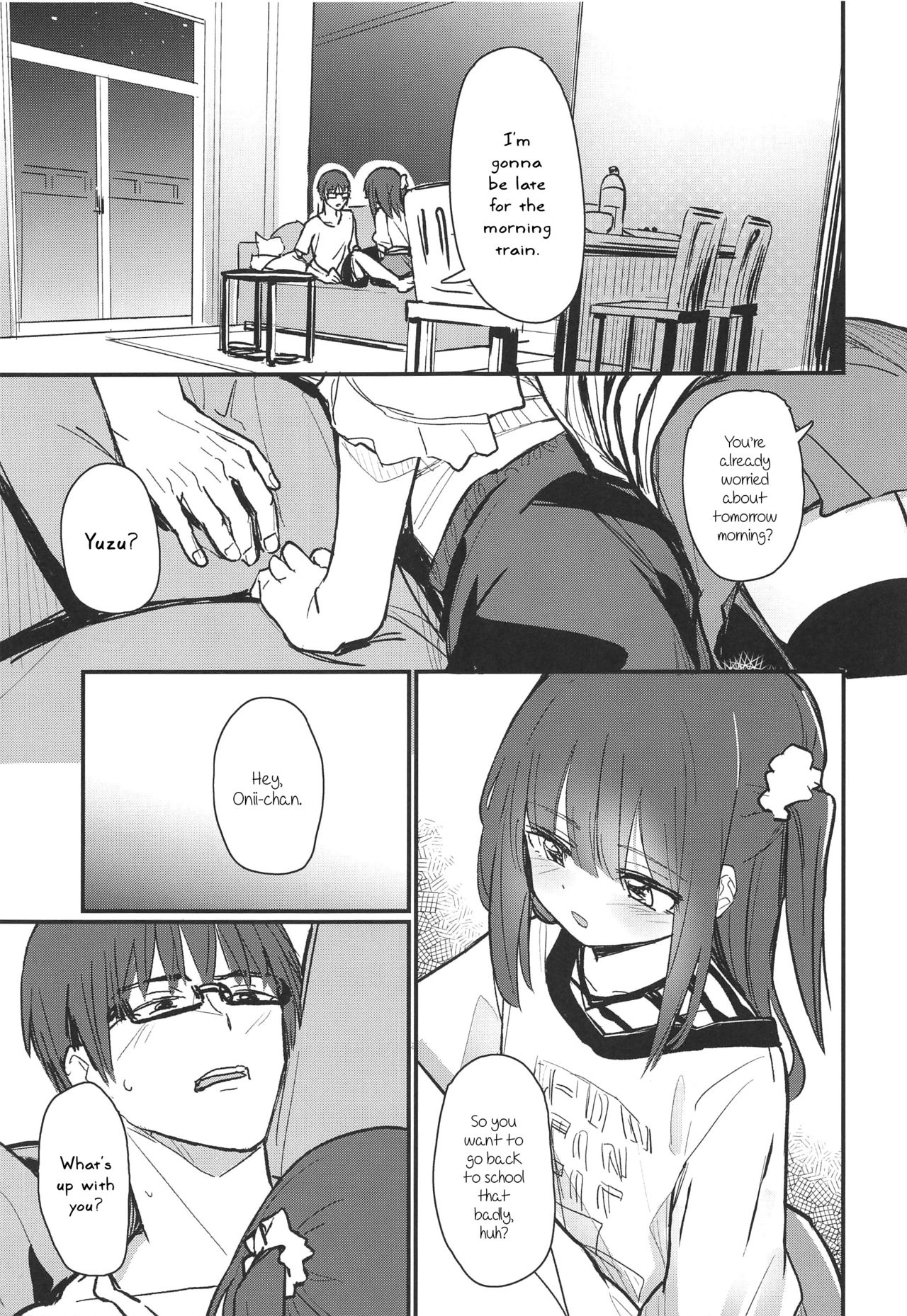 (COMIC1☆15) [Fatima Cigarette (滝まくら)] おにいちゃんが浮気しそうからセックスしてみた [英訳]