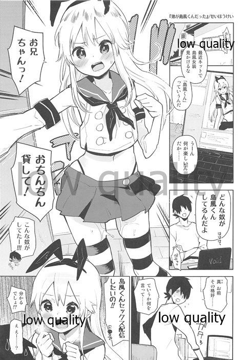 おとうとが、島風くんの海心下田。