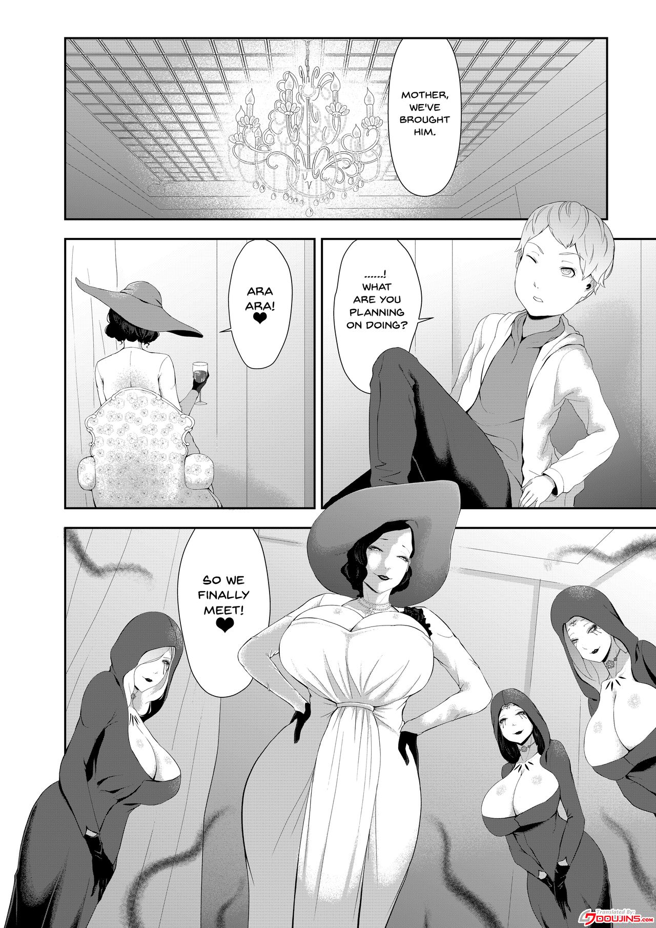 [阿白] ドOトレOクお母様の搾精 (バイオハザード) [英訳]