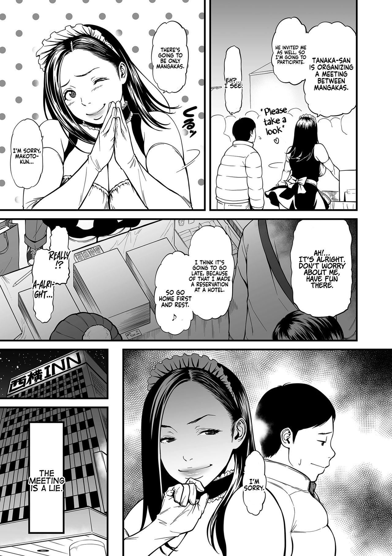 [葛籠くずかご] 女エロマンガ家が淫乱だなんて幻想じゃない？ 1-3 [英訳]
