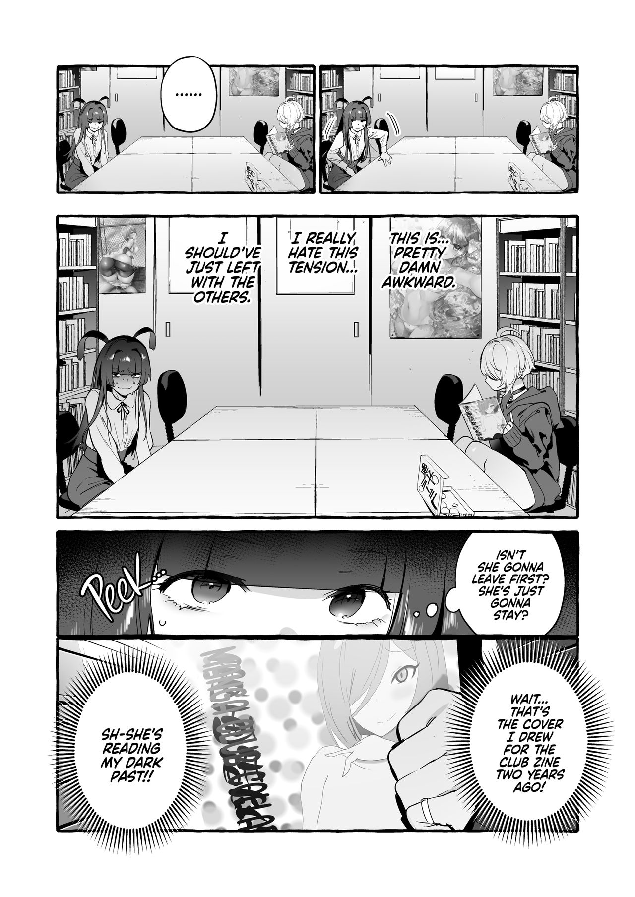 [非凡 (伊丹)] ヲタサーの黒ギャルVSボク等 [英訳] [無修正] [DL版]
