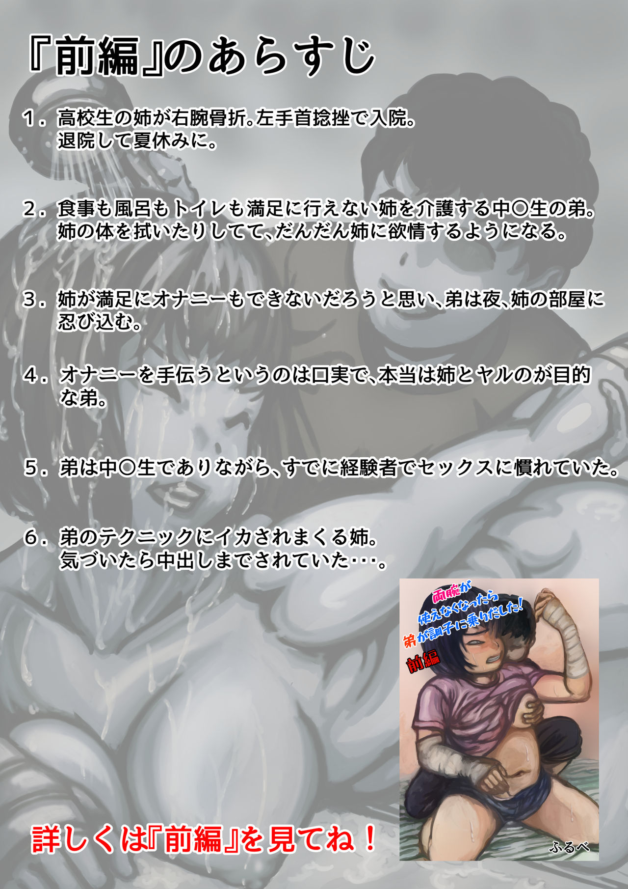 [ふるべ] 両腕が使えなくなったら弟が調子に乗りだした! 中編