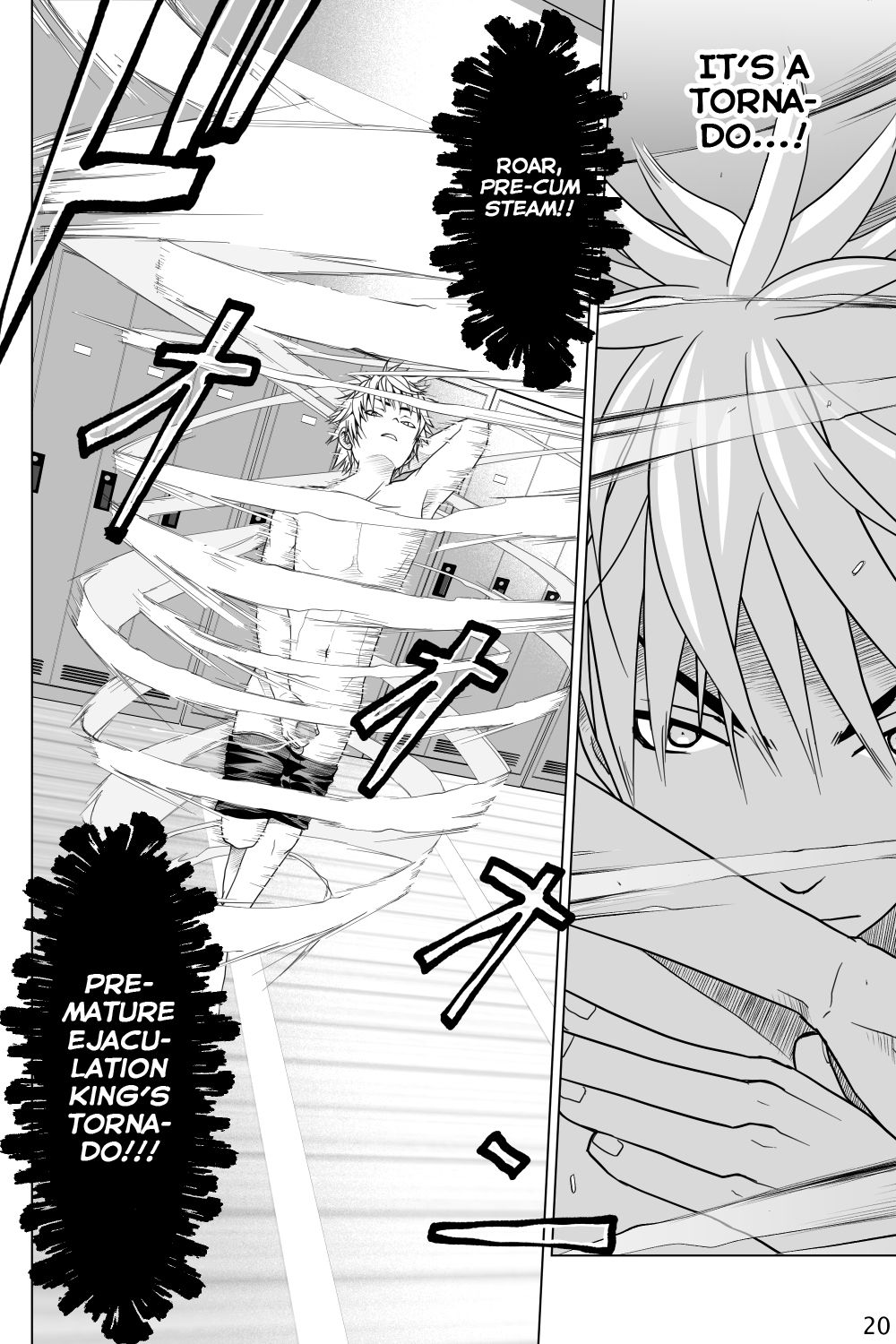 [迅雷一閃 (一我)]イケメン男子校しこしこ部 [英語]