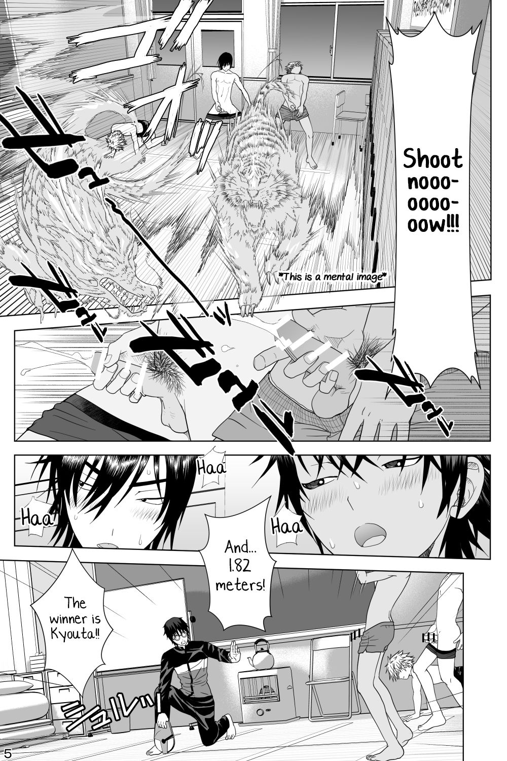 [迅雷一閃 (一我)]イケメン男子校しこしこ部 [英語]