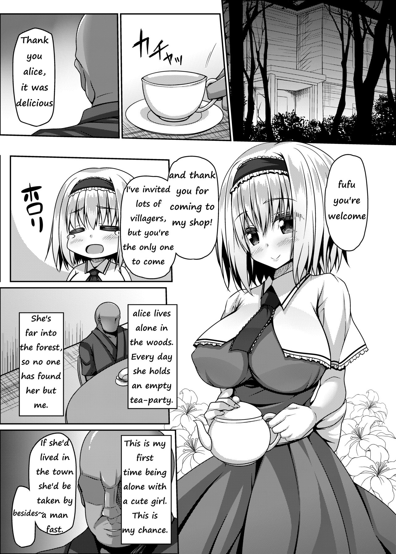 [Right away (坂井みなと)] 流されアリスはチョロくて簡単に孕んじゃう (東方Project) [英訳]
