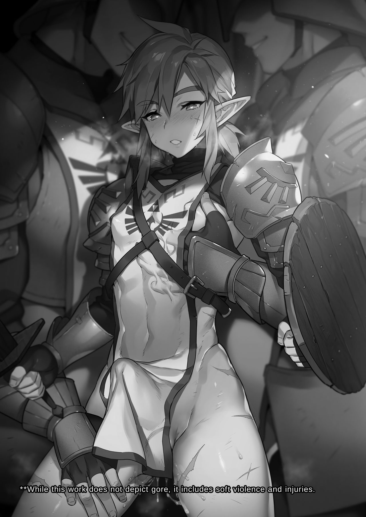 [もりっとこけ (もり苔)] 訓練兵の受難 (ゼルダの伝説) [英語] [カラー化] [無修正] [DL版]