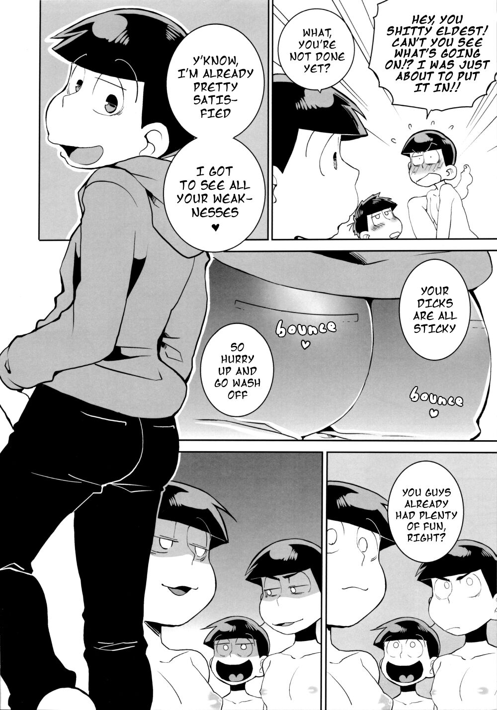 (6つ子の魂☆フォーエバー4) [犬メリー (皇帝みかど)] 六つ子乱交 (おそ松さん) [英訳]