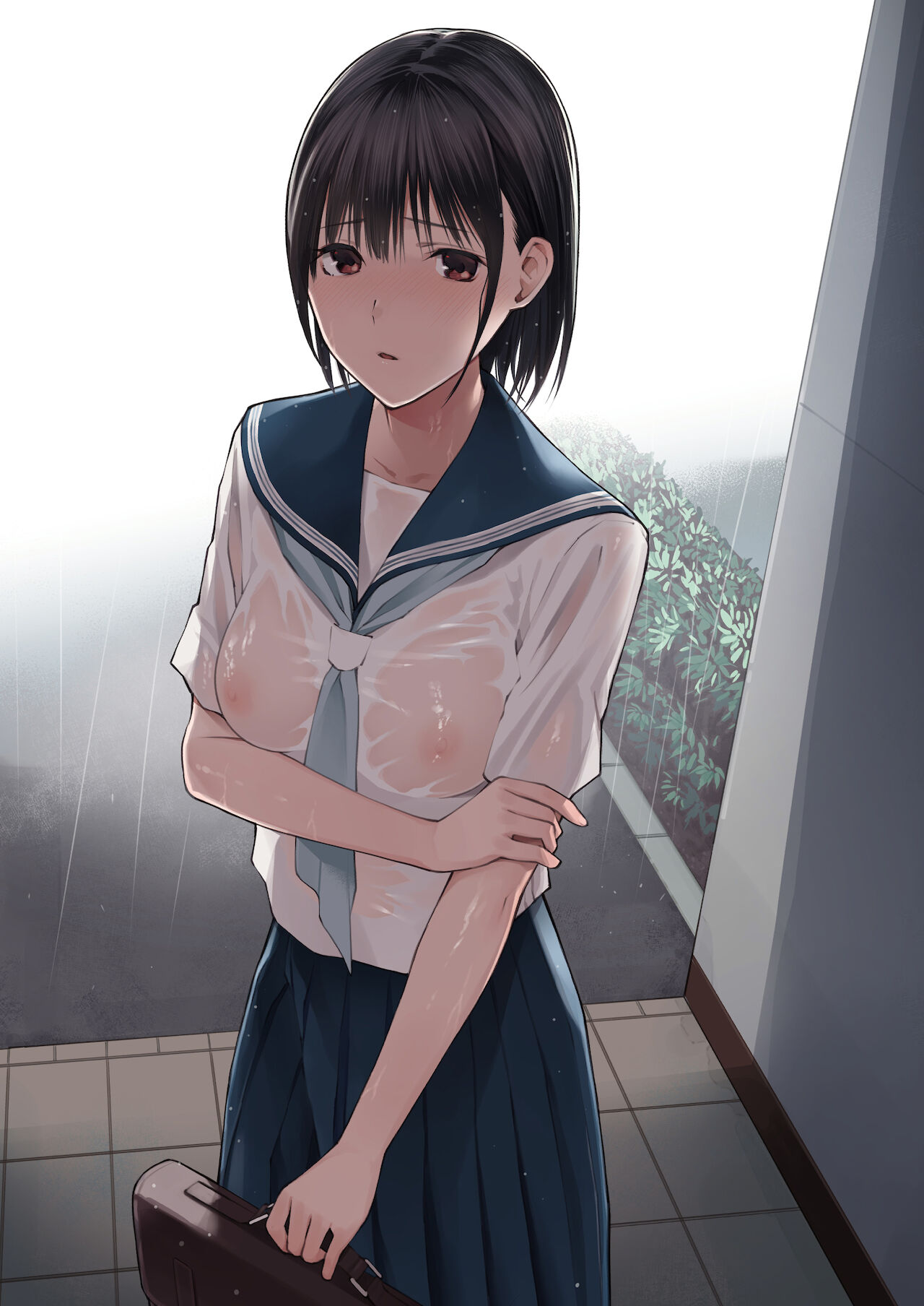 [チーム☆ラッキー] 雨の日は、ほんのり乳首 [スラバヤ翻訳]
