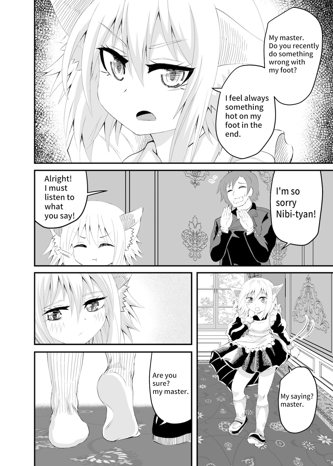 [アホ寺僧侶] 異世界メイド足フェチ物語 ２[英語]