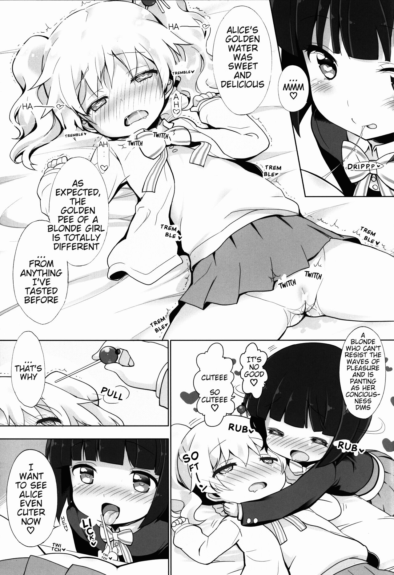 [メルヘンBOX (提灯暗光)] きんいろモザイク尿道遊び (THE 童女) (きんいろモザイク) [英訳]