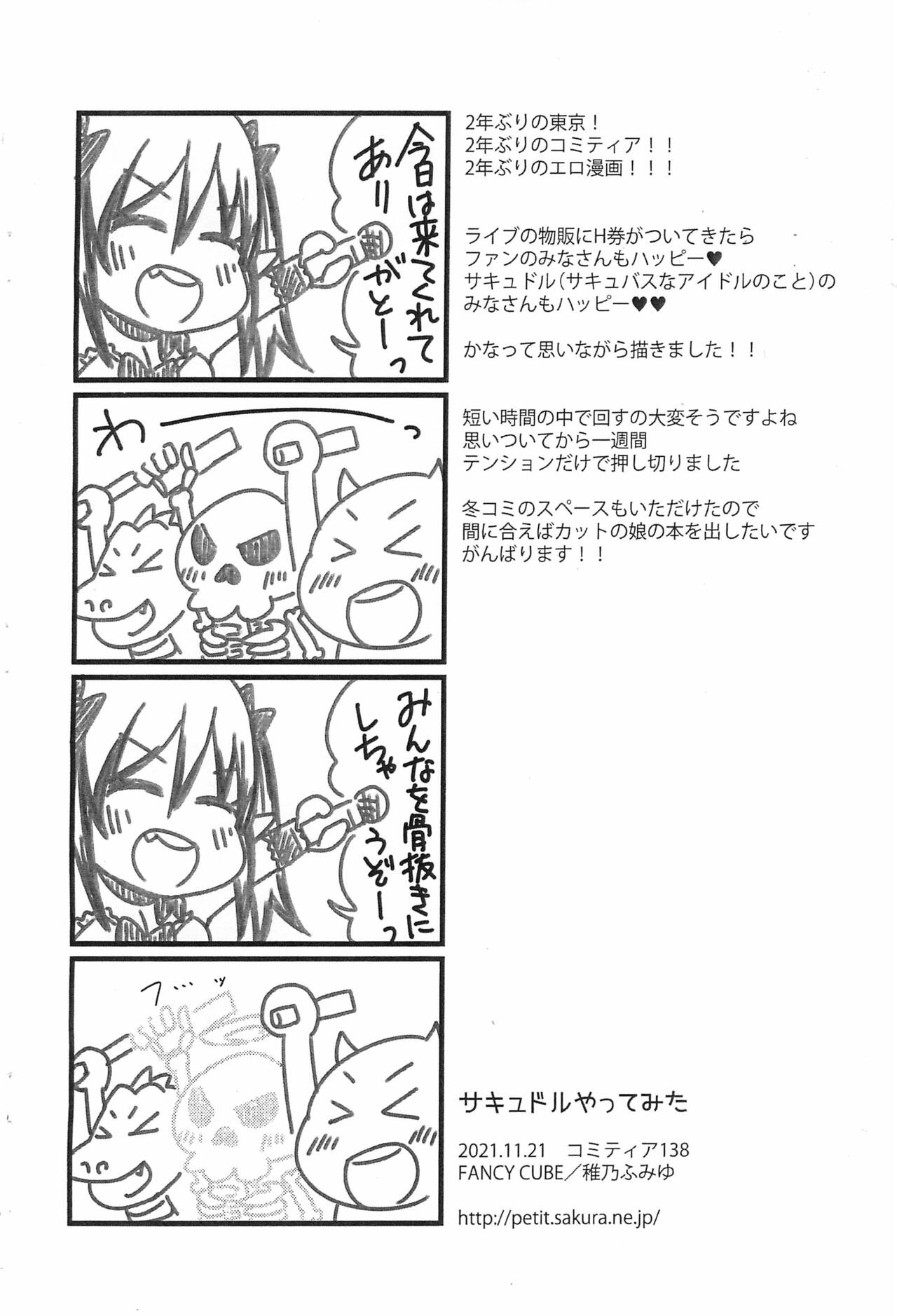 (コミティア138) [FANCY CUBE (稚乃ふみゆ)] サキュドルやってみた