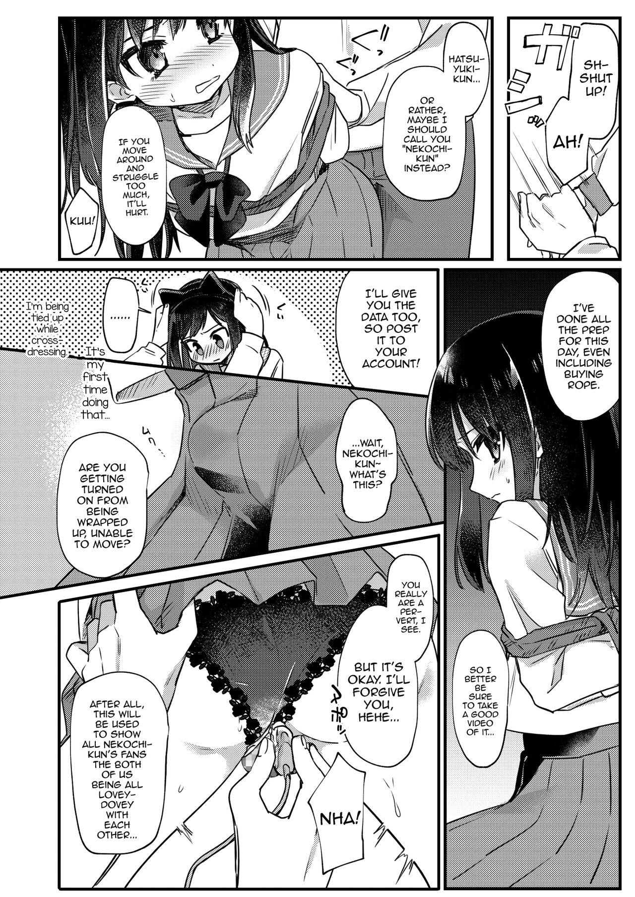 [PORYGON137 (左ポリ5ン)] 女装少年ねこちにガチ恋× [英訳] [DL版]