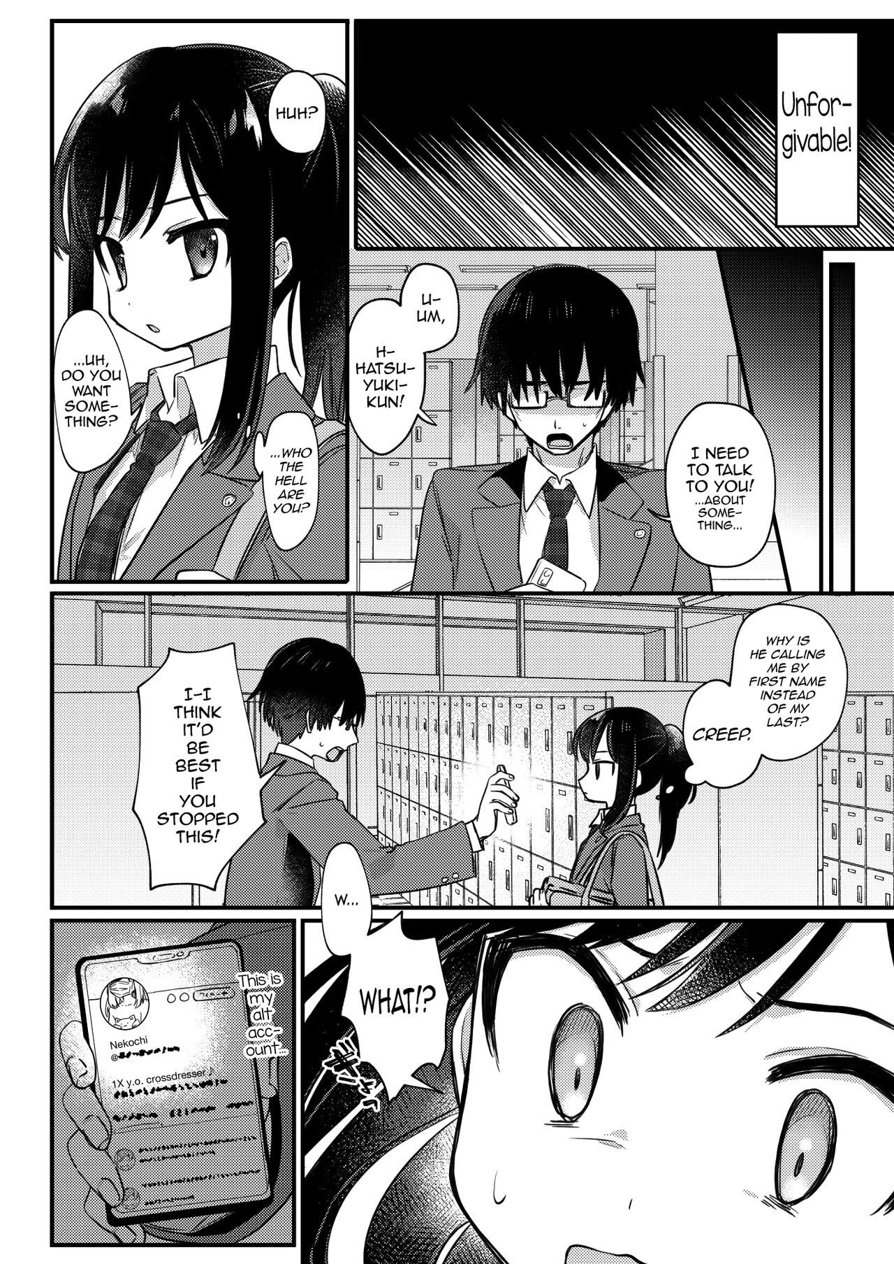 [PORYGON137 (左ポリ5ン)] 女装少年ねこちにガチ恋× [英訳] [DL版]