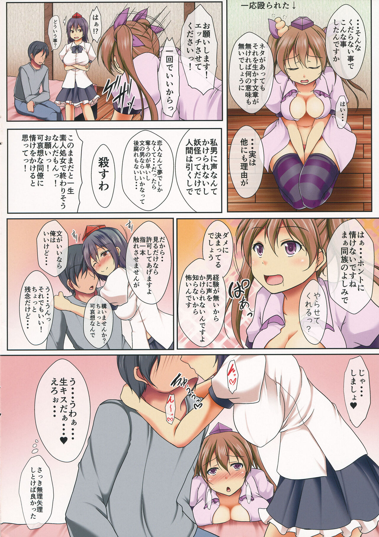 (例大祭14) [Penetrate (零覇)] 射命丸文の子作りセックス はたては見てるだけ (東方Project)