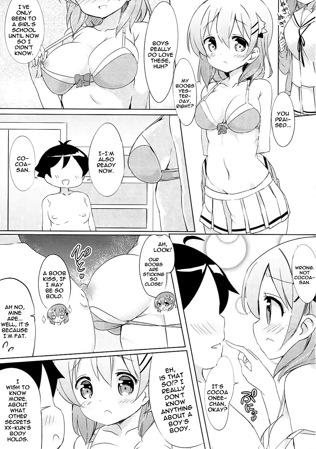 (C91) [0000 (あきと。)] ココアお姉ちゃんとお隣の席♪ (ご注文はうさぎですか?) [英訳]
