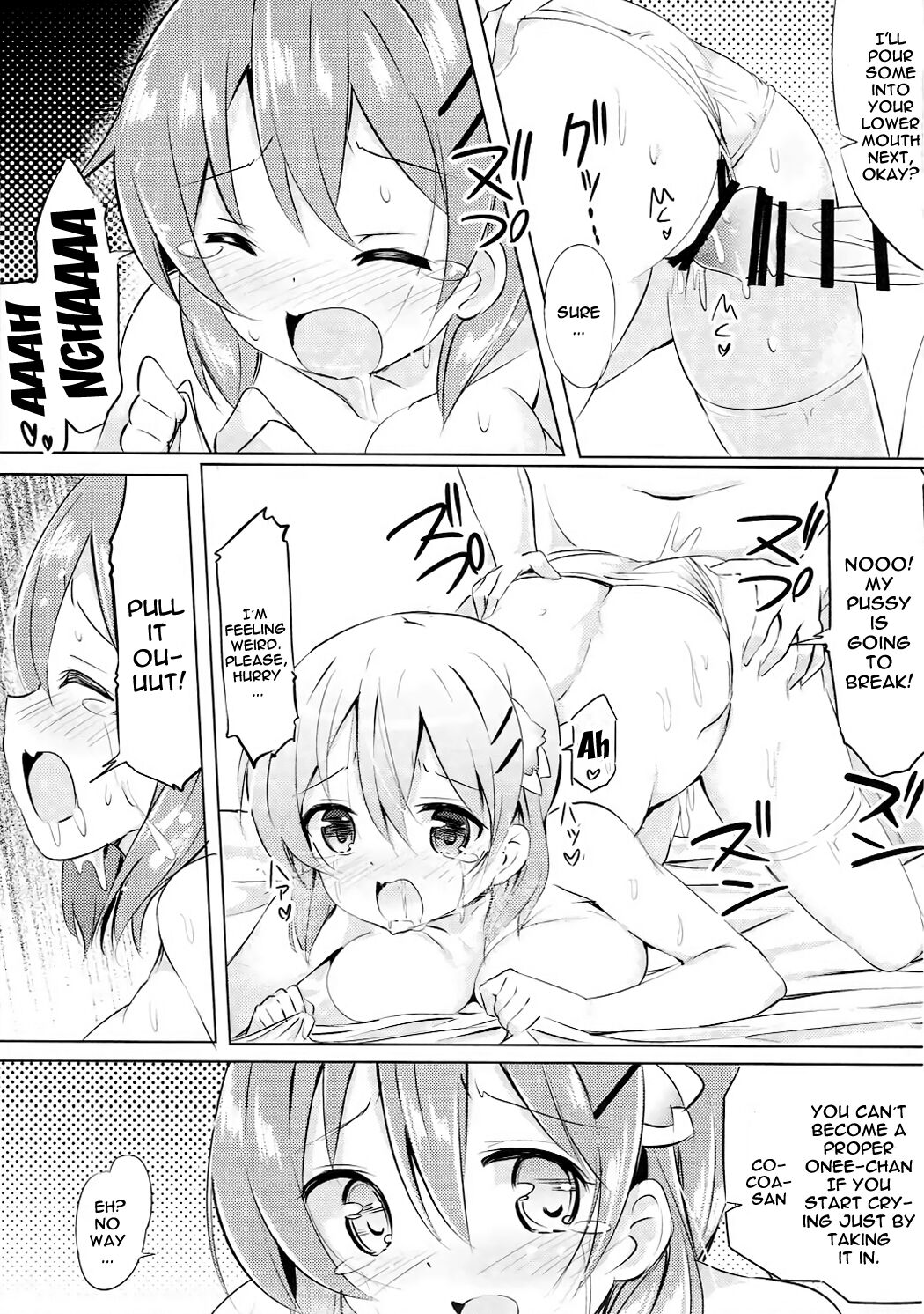 (C91) [0000 (あきと。)] ココアお姉ちゃんとお隣の席♪ (ご注文はうさぎですか?) [英訳]