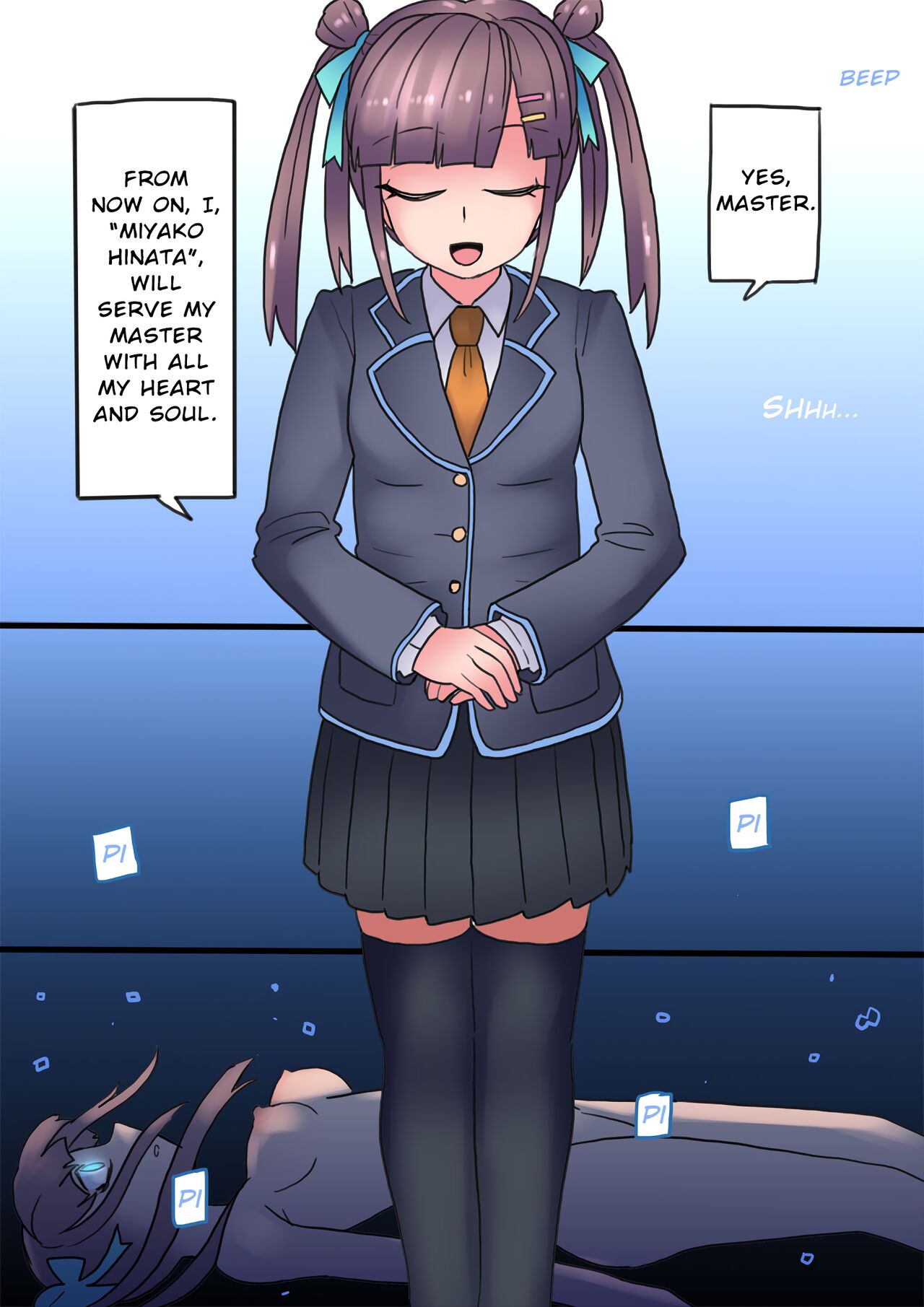 [581] クール美少女改造【19】・日向宮子編 (英訳)