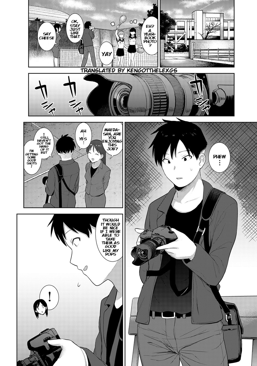 [あずせ] 卒アルカメラマンとして一年間女子校のイベントへ同行することになった話 第1話 (アナンガ・ランガ Vol.64) [英訳]