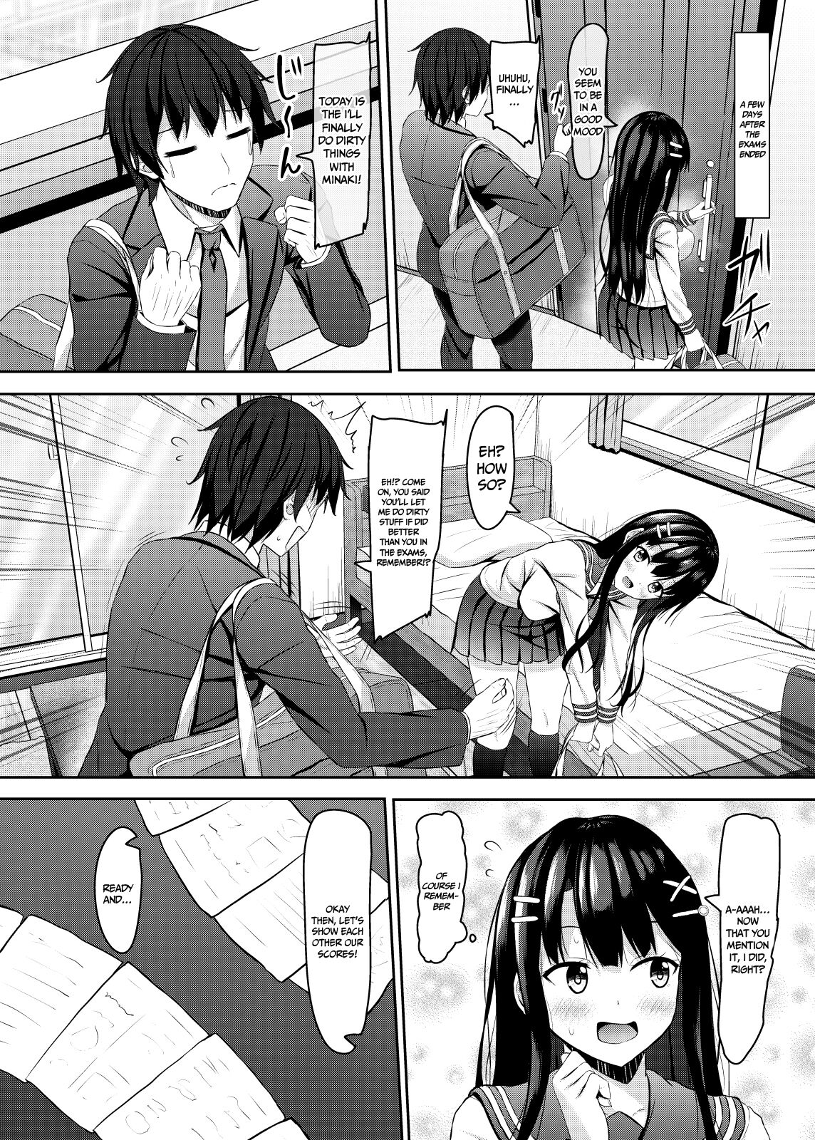 [あかなぎ (相川たつき)] 才色兼備で恥ずかしがりやなjkと初Hまで [英訳] [DL版]