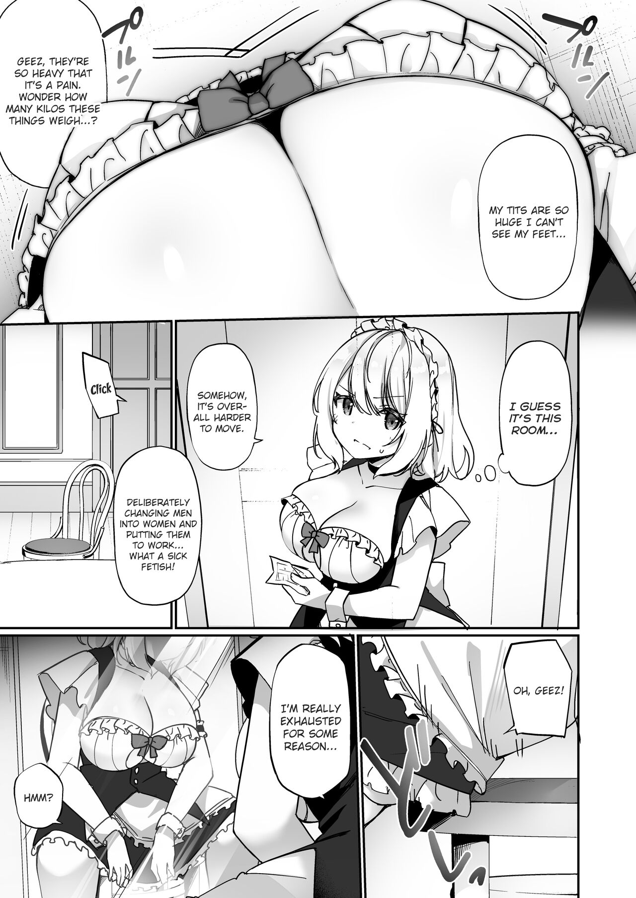 [あむぁいおかし製作所 (かんむり、HNZM)] 性処理メイドにされたオレ [英訳]